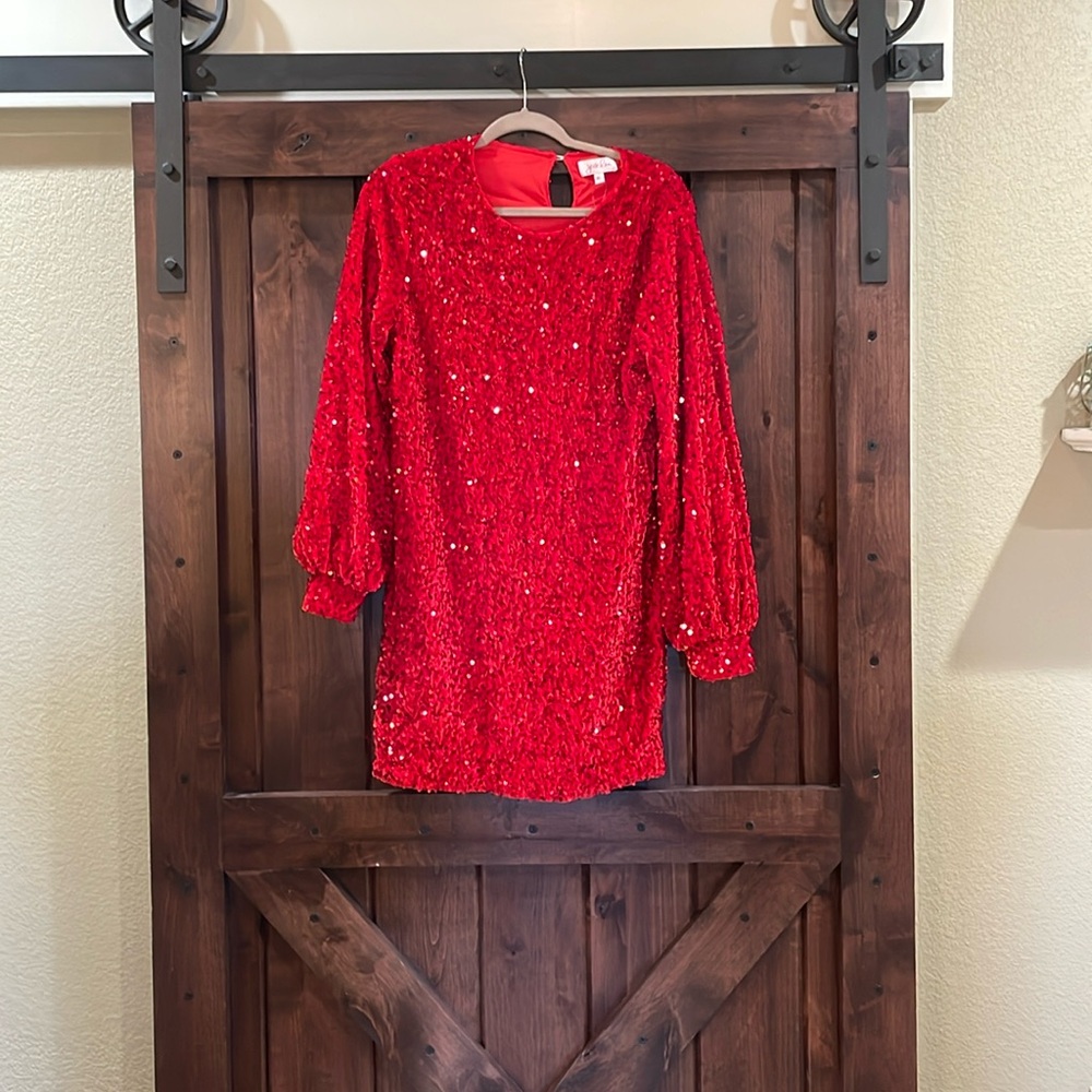Sparkly Red Dress